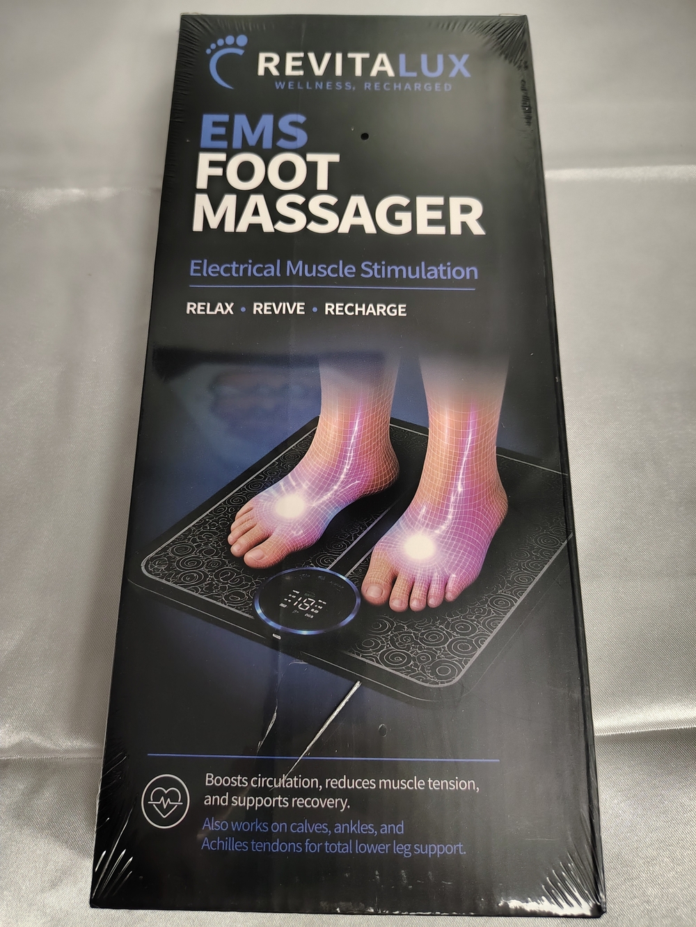 RevitaLux EMS Foot Massager - Black